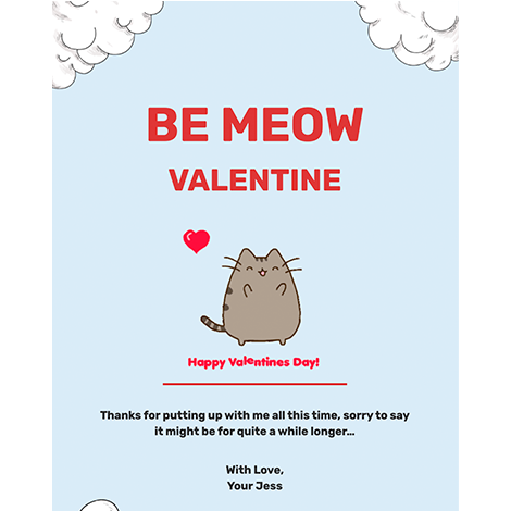 Dancing Cat Valentine's Day eCard